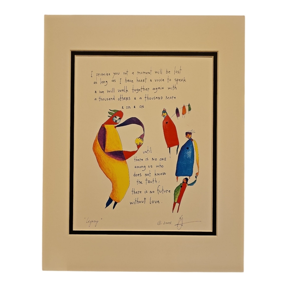 2004 Brian Andreas “Legacy” Signed Art Print Reproduction StoryPeople